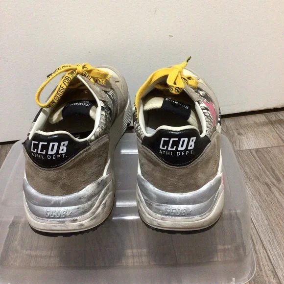 Golden Goose GG Running Shoes sneakers snake distressed Net A Porter 40